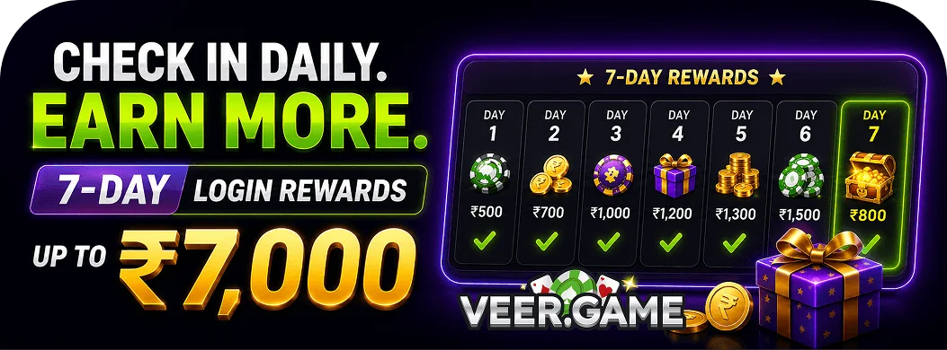 Check In Daily Reward on Veer Game